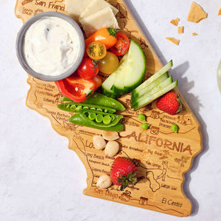 Destination California Cutting Board with Engraved Artwork