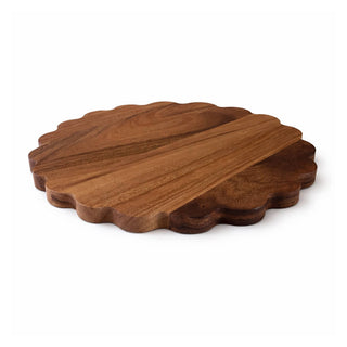 Ironwood Gourmet Acacia Wood Scalloped Cutting Board, 16"