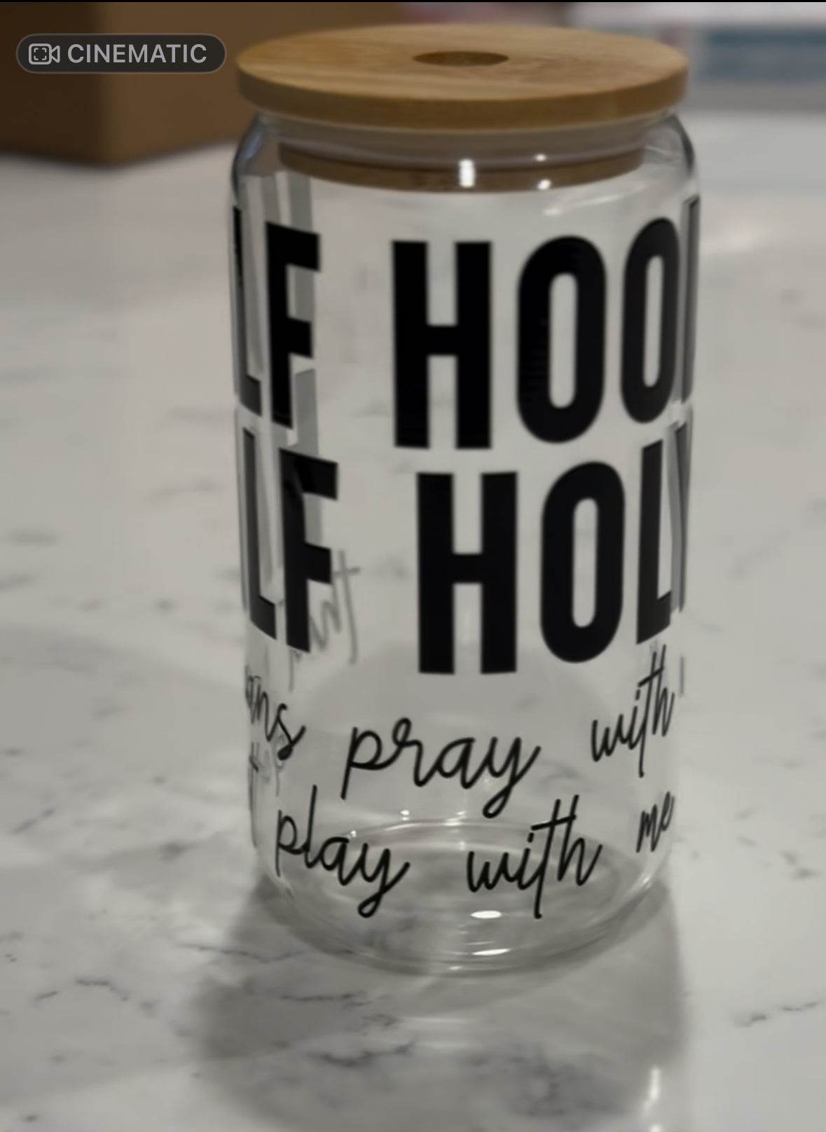 Glass Soda Can Cup
