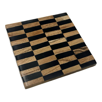 Black & Wood Coaster