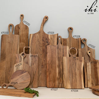 Live Edge Wood Cutting Board w/Handle - 27"