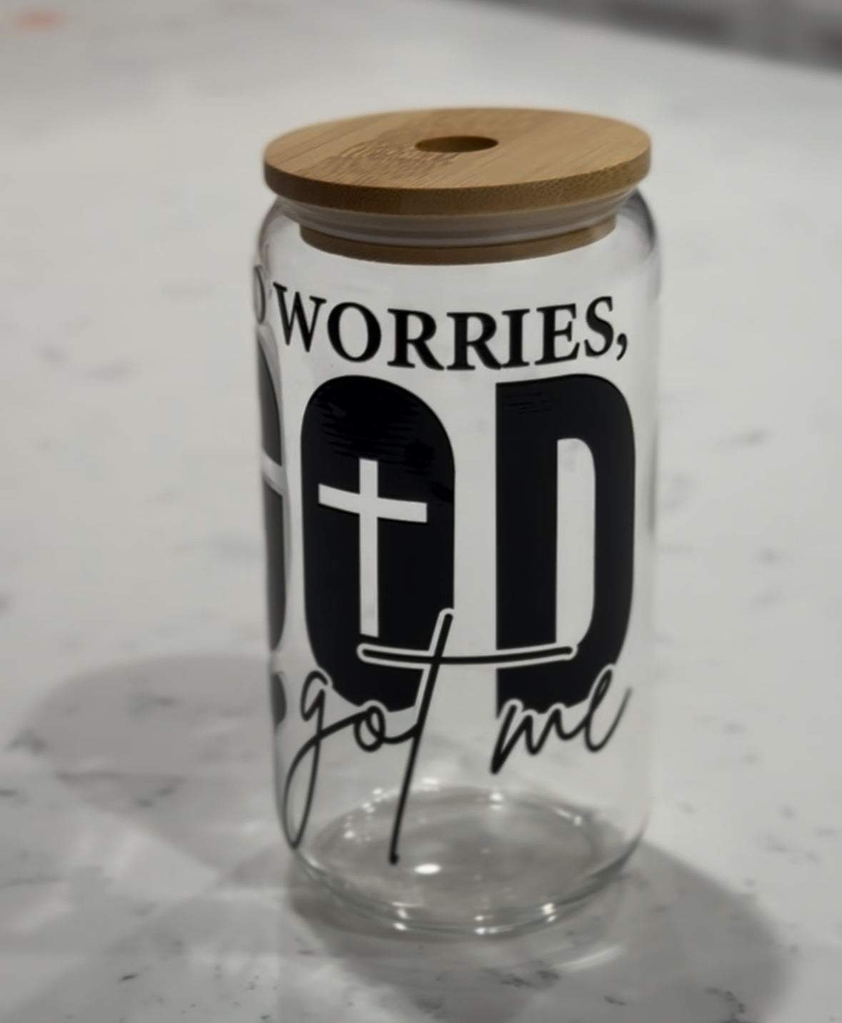 Glass Soda Can Cup