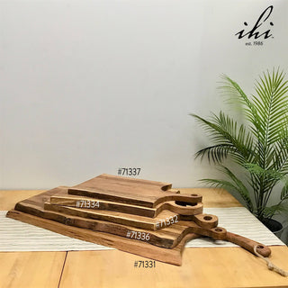 Live Edge Wood Cutting Board w/Handle - 27"