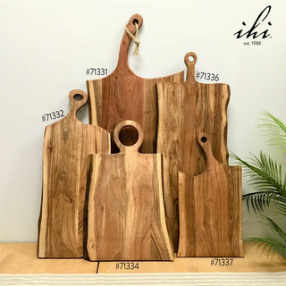 Live Edge Wood Cutting Board w/Handle - 27"