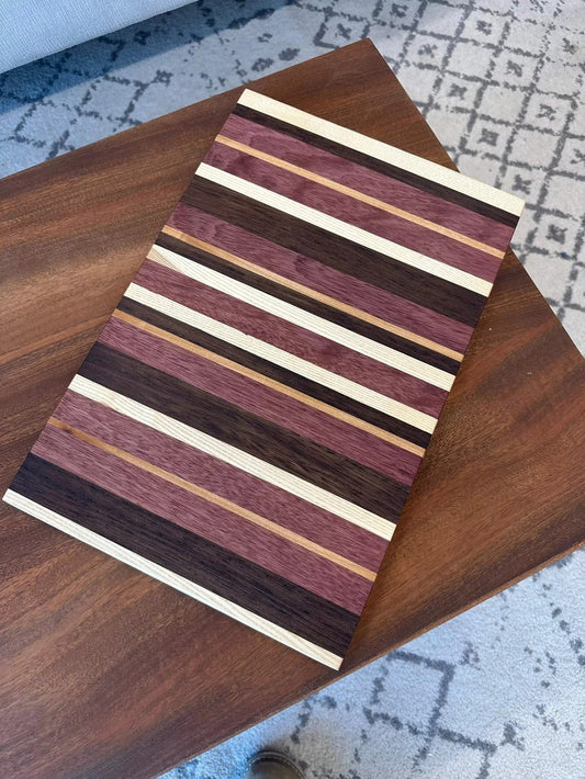 Purple Heart Cutting Board Custom Kitchen Board | workboots&glasses