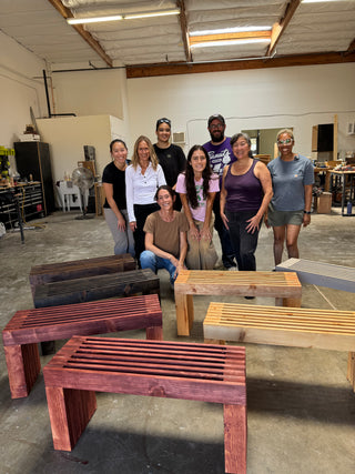 Build a Slatted Bench | Beginner Woodworking Workshop Sacramento