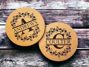 Personalized Coasters workboots&glasses