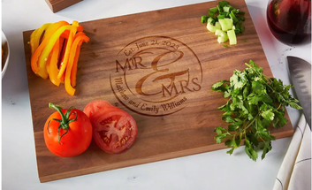 Engraved Cutting Board workboots&glasses