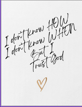 Text with a heart symbol on a white background