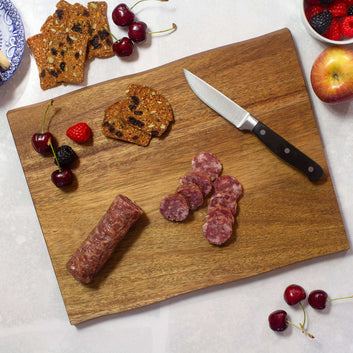 TB Home Acacia Wood Live Edge Charcuterie Board