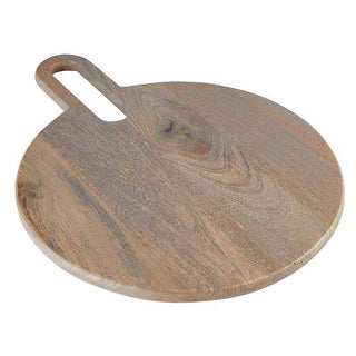 Medium Round Board With Cut Out Handle - Grey Finish
