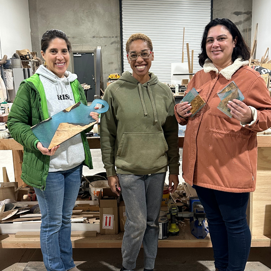 woodworking class Sacramento, epoxy resin class Sacramento, cutting board workshop