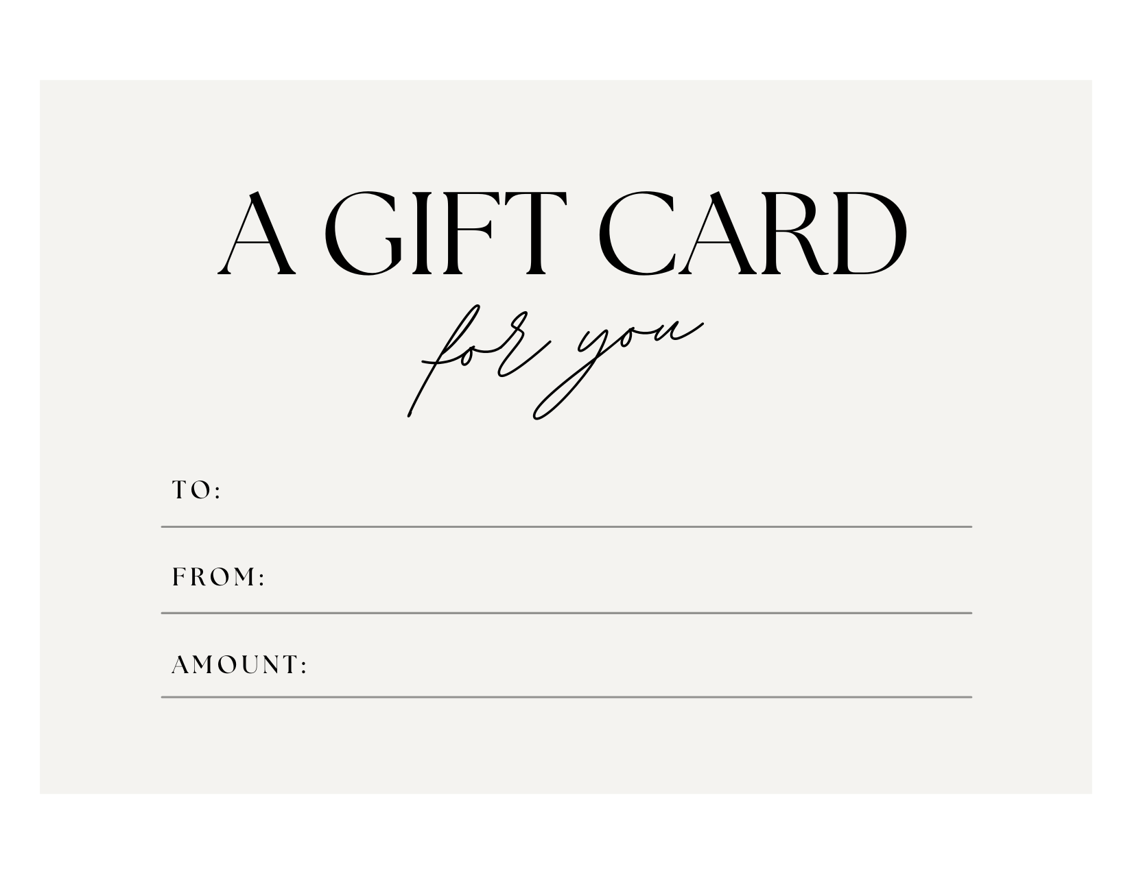 workboots & glasses giftcard
