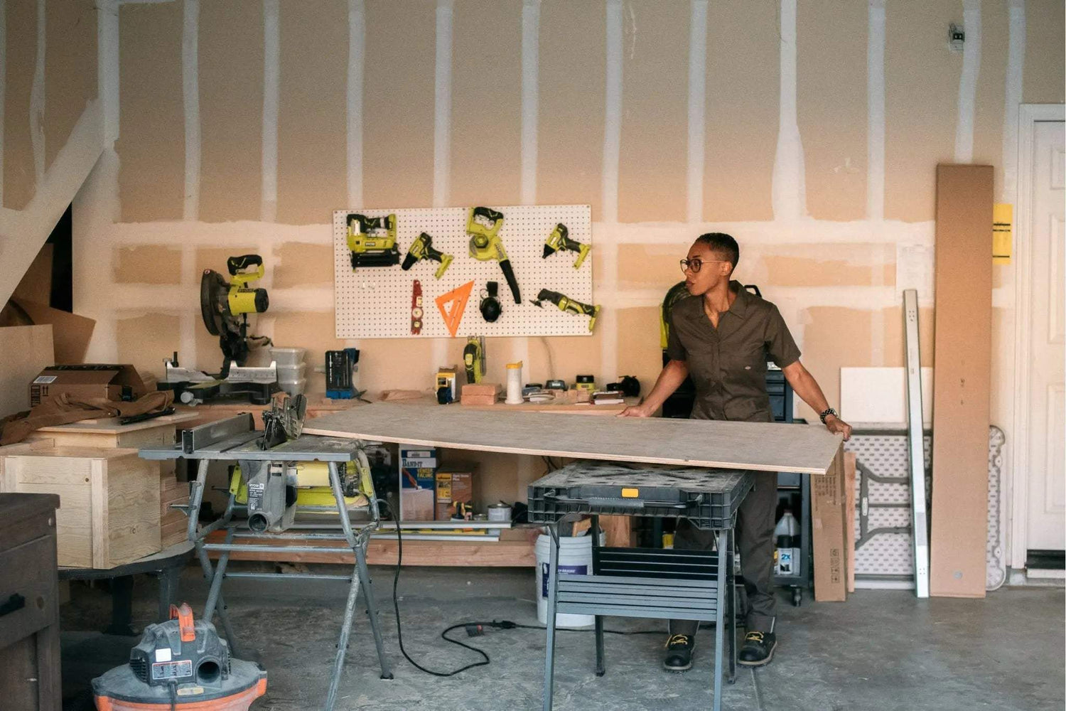 1-on-1 Woodworking Coaching for Beginners workboots&glasses