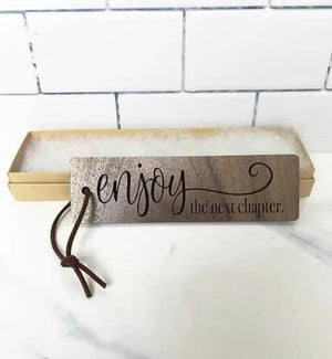 wooden bookmark made of walnut