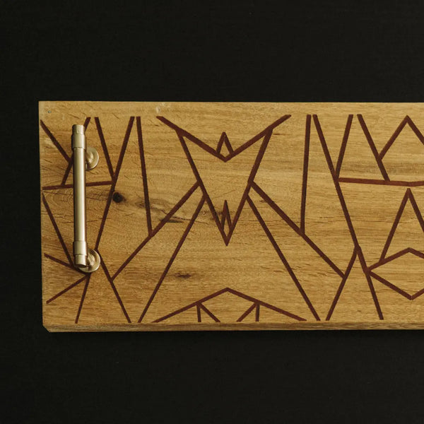 Charcuterie Board with Epoxy workboots&glasses