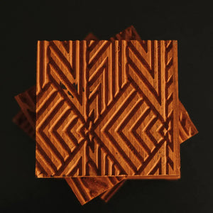 Padauk Coasters workboots&glasses